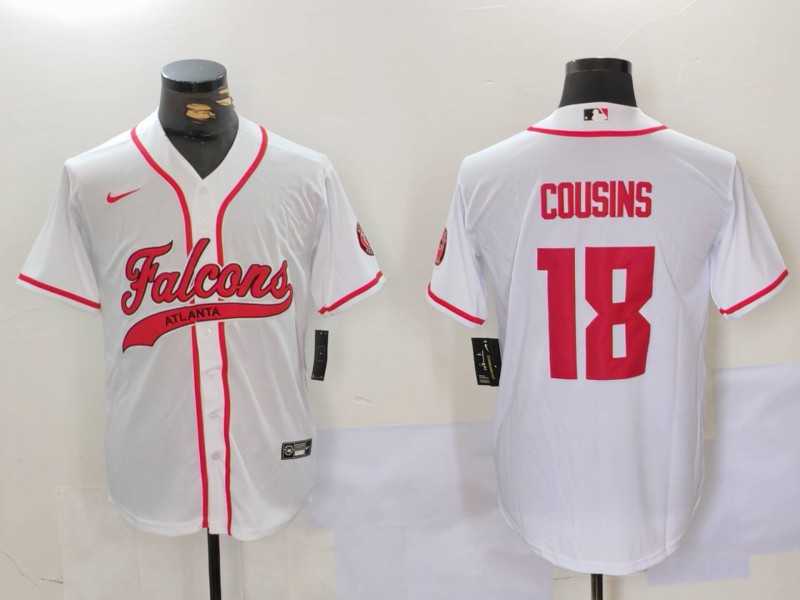 Men 2026 Atlanta Falcons #18 Cousins white Nike Limited NFL Jersey 0815002